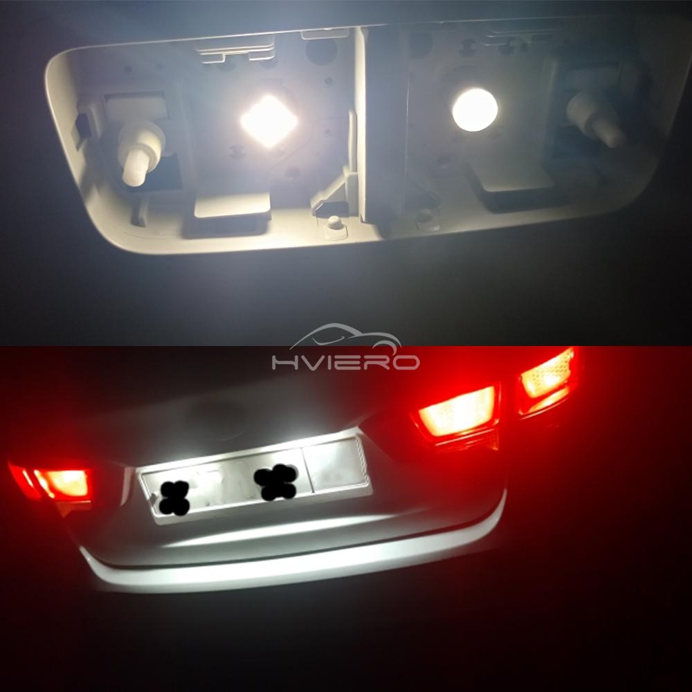 2PC T10 W5W 12SMD 1206 Wedge White LED 12V Canbus No Error Decoder Car External Light License Plate Corner Backup Dome Door Lamp