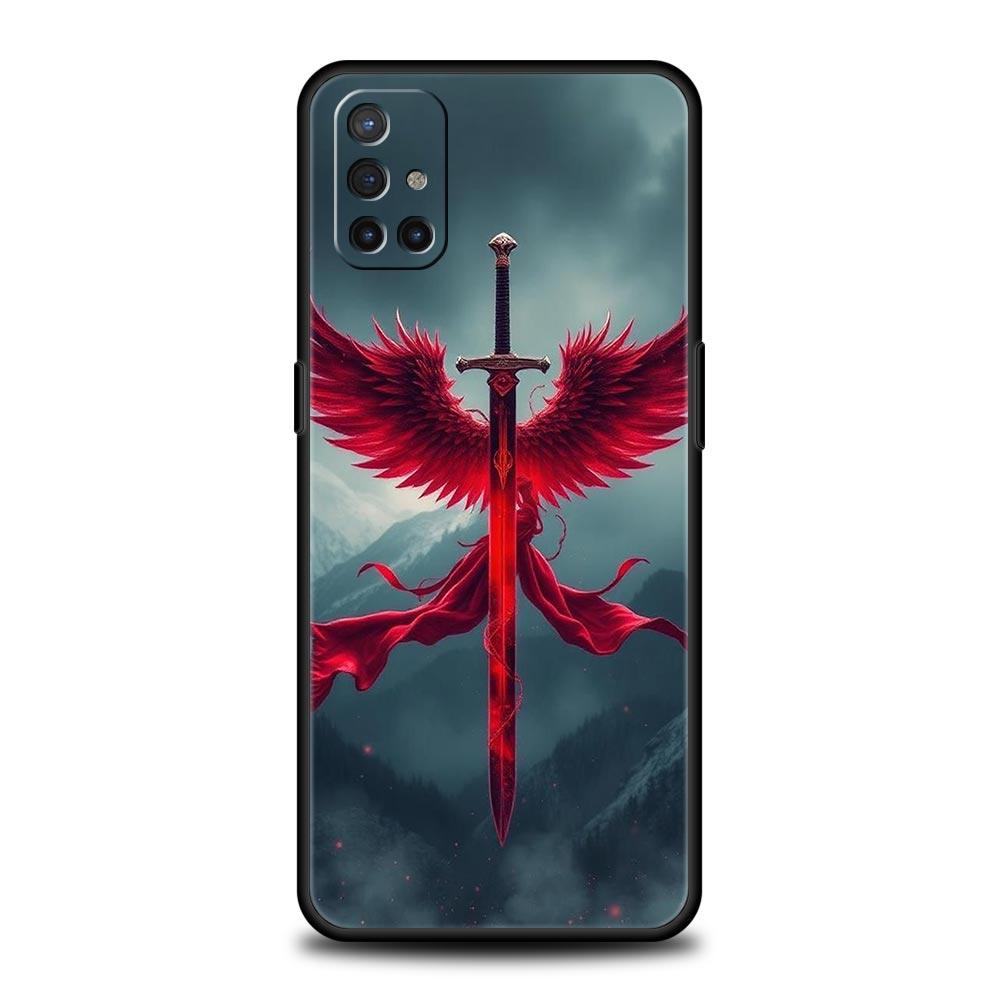 Phone Case For Oneplus 13R 13 12 10T 11 R10 Nord N100 N200 N10 9 9R CE 2 3 Z Pro Lite Soft TPU Cover The Sword Creative Pattern