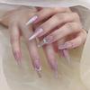 Verlaufende Bernstein-Goldfolie Abnehmbare Nagelsticker - Herbst/Winter-Kollektion