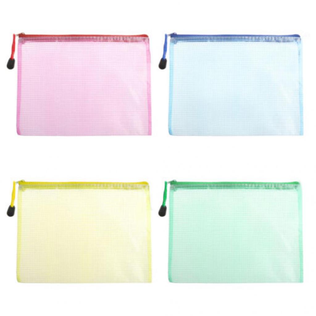 Document Bag A4 Zipper File Pocket Storage Office School Supply Waterproof Case