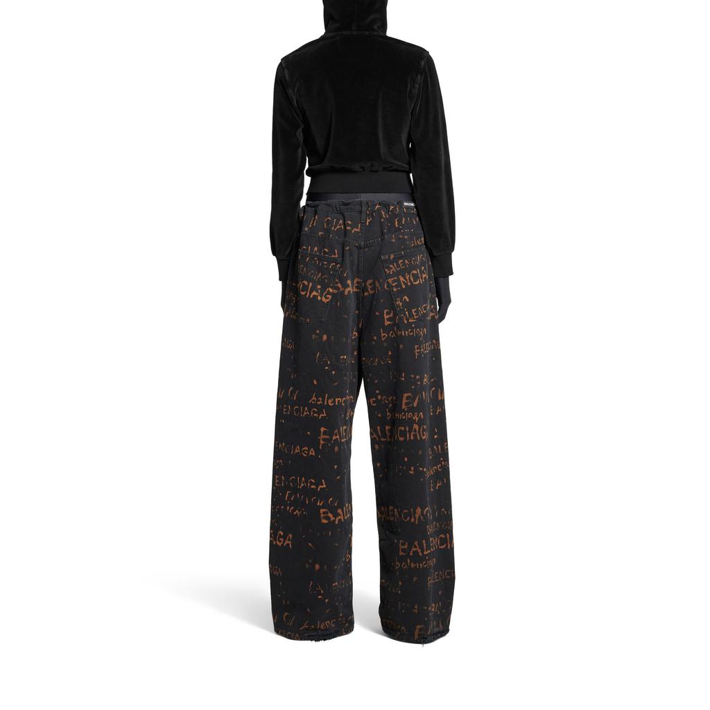 Balenciaga Jeans Loose Fit Unisex Black 786643TNW141700