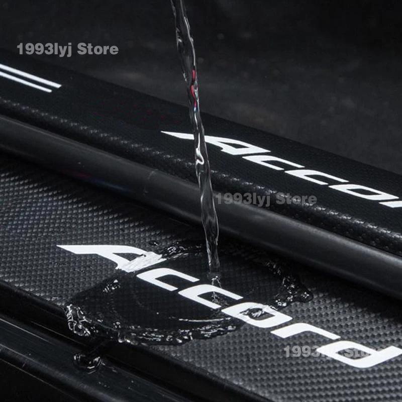 For Haval H6 2021 2022 2023 Car Door Sill Pedal Board Cover Trim Carbon Fiber Rear Bumper Trunk Sticker Auto Accessories