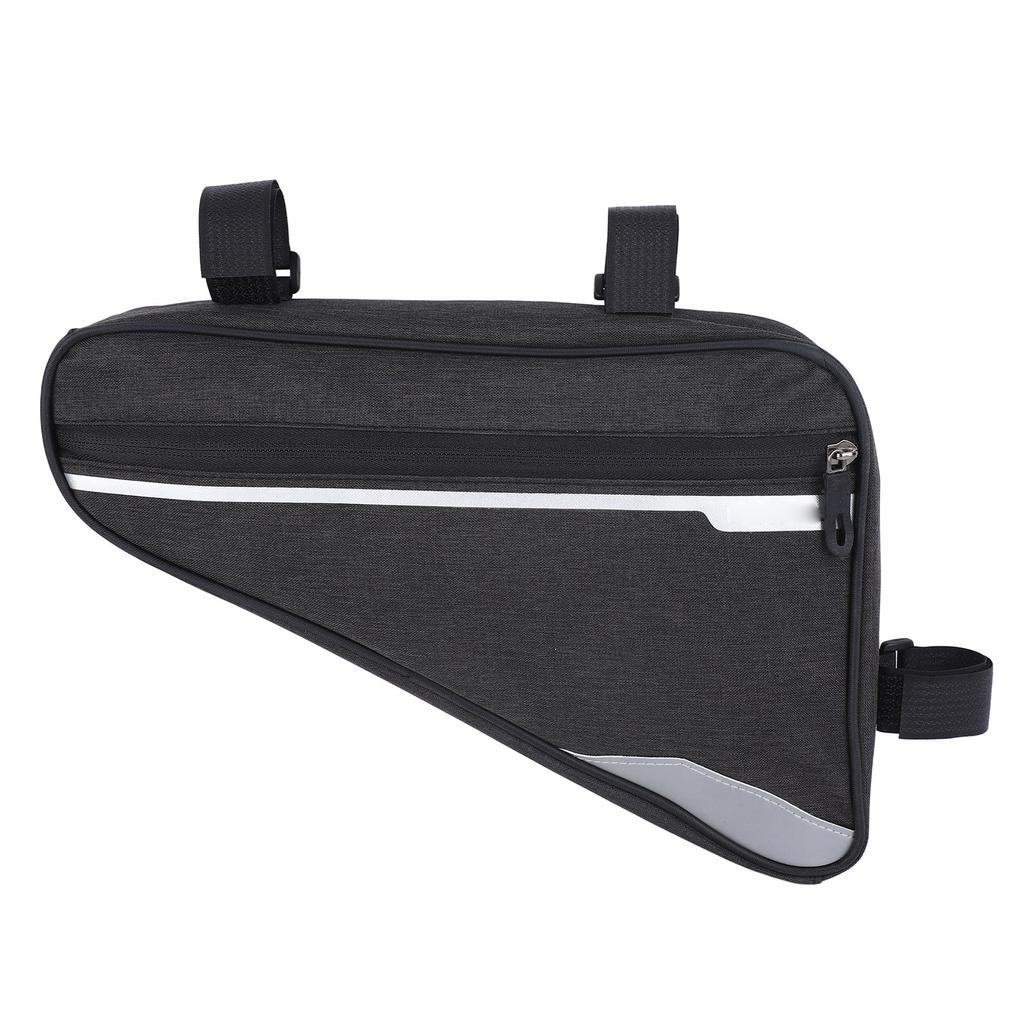 Bike Triangle Frame Bag 1.2L Polyester Fiber Waterproof Bike Under Top Tube Corner Pouch for