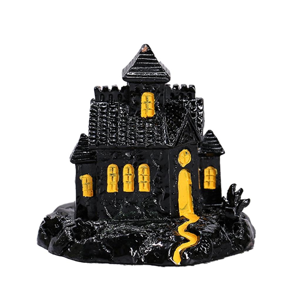 Halloween Cute Micro Landscape Ornaments Pumpkin Lantern Bat Hat Halloween Decorations Keychain Pendant