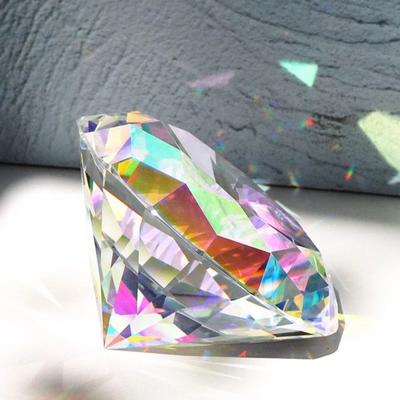 Kristal Elmas 3cm Ev Tezgahı Dekorasyon Süsü