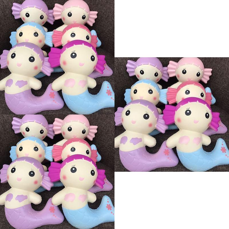 Mermaid Squishy Pu Toy Slow Rebound Stress Relief Gift For Kids Party Favors Collectible