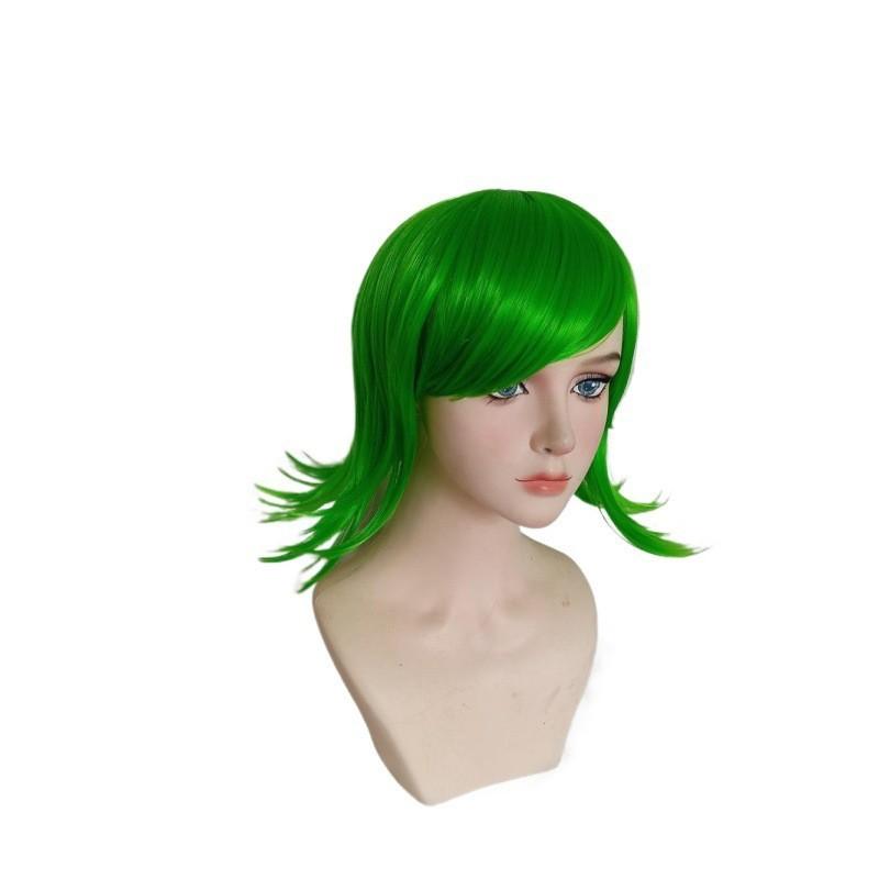 Superior Quality Inside Out Disgust Character Cosplay Wig Long Curly Synthetic Hair