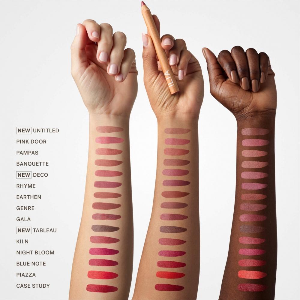 Ilia Lip Sketch Hydrating Lipstick + Lip Liner Crayon 0.08 Oz Genre Mauve Brown