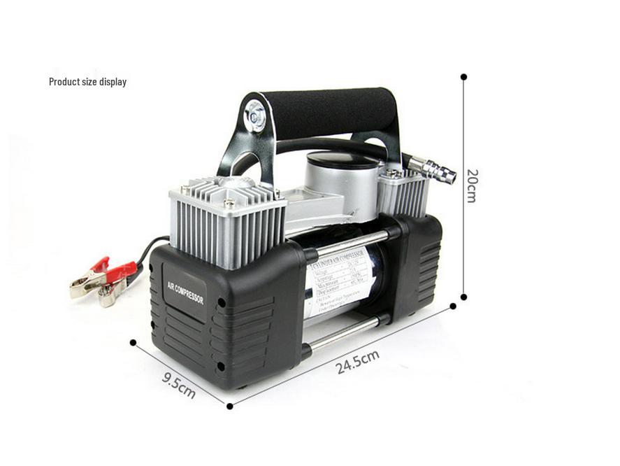 Portable High-Power 12V Car Air Pump with Fast Charging