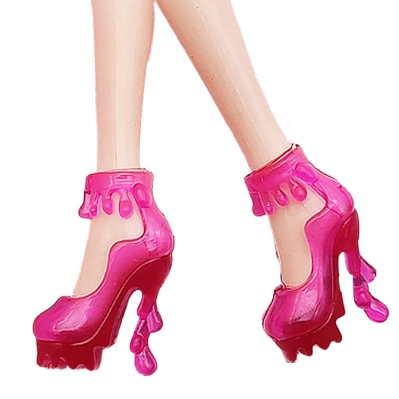 

30см Лялька Леле Барбі Взуття на високих підборах Чорні сандалі Іграшка для рольових ігор для дівчаток Аксесуари Style B