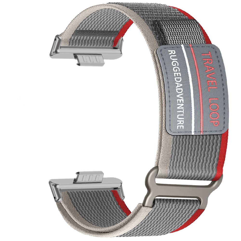 

Нейлоновий ремінець для Huawei Watch Fit 4 Pro Band Спортивний чоловічий жіночий змінний браслет Huawei Fit 3 Fit 4 Travel Loop Аксесуари Huawei Fit 4 &Silver червоний