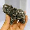 Natural Crystal Garnet Flame Stone - 8cm Elephant Home Decor, Creative Crystal Gift Elephant Ornament, Home Decoration Accessory