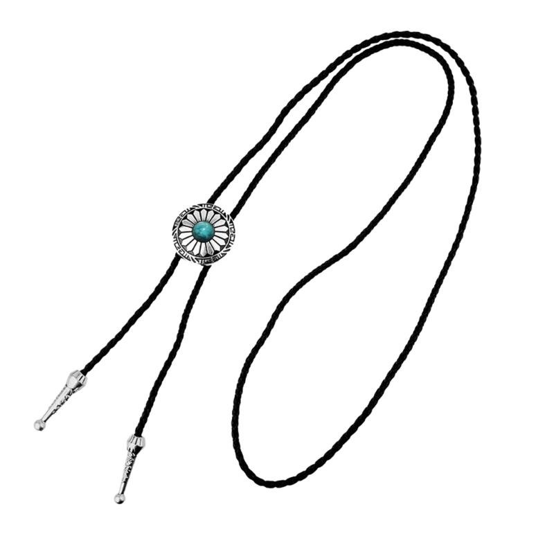 Ковбойский галстук-боло Родео Ковбой Цветочный галстук-ожерелье Аксессуар для костюма