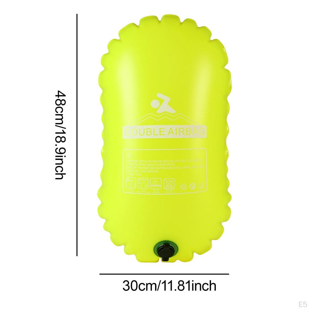 Wasserdichter Packsack Robust für Offenes Wasser Doppel-Airbag PVC Camping Angeln Rafting