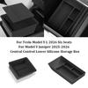 For Tesla Model YL Model Y Juniper 2025-2026 Center Console Armrest Storage Box Stowing Tidying Lower Bottom Mats Organizer Tray