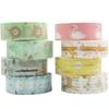 Yubbaex Masking Cute Designs of Favorite 15mm Perfect for Gift DIY and Notebook Decorations 8 Tape, Kids' Animals, Wide, Wrapping, Crafts, (Cute Zoo,