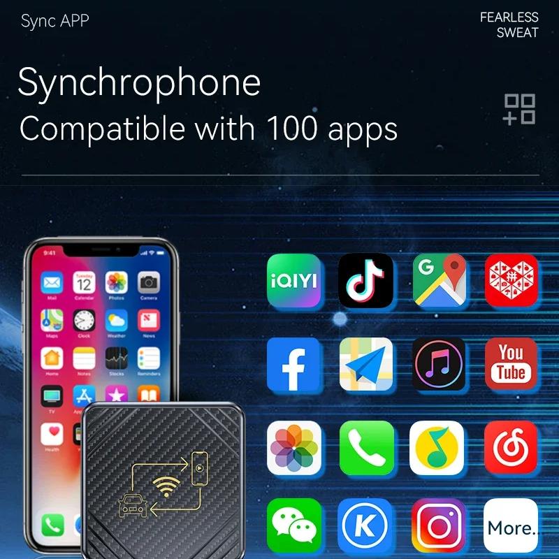 WirelessCarplaybox Android Auto 2 w 1 Bluetooth 5.0 Aktywne połączenie Adaptacyjny ekran Inteligentny bezprzewodowy adapter Android Auto