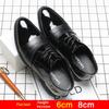 Men Height Increasing Leather Dress Shoes 6cm 8cm Invisible Elevator Shoes Genuine Cow Leather Formal Business Wedding Oxfords
