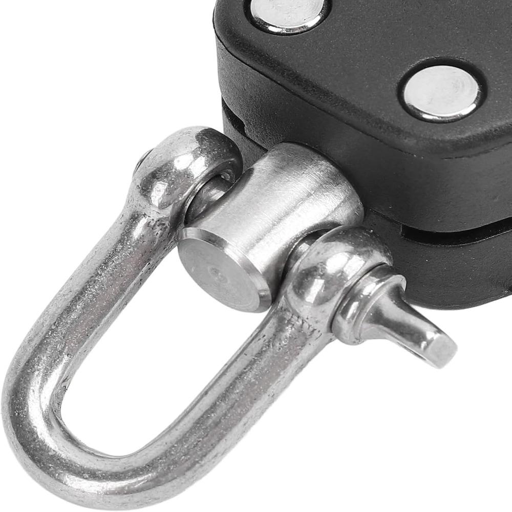 Durable Marine Pulley Black Low Friction Pulley Heavy Duty Pulley Canoe Marine Hardware Swap