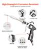 Car Cleaning Gun 6-9.2 Bar High-Pressure Air Blow Gun 2 Nozzles Blast Dirt