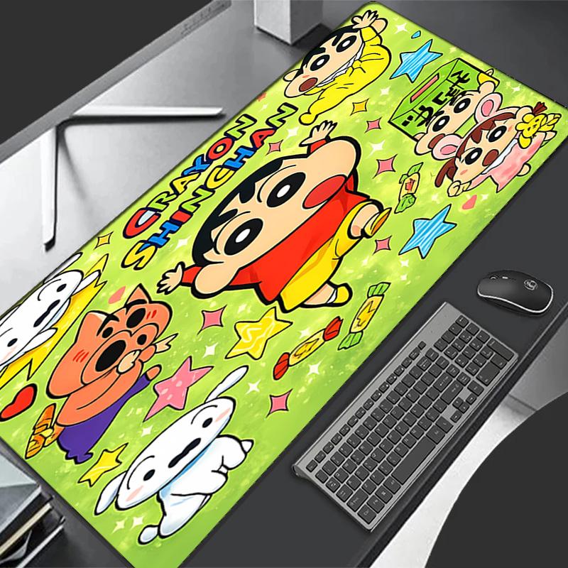 Crayon Shin-chan Theme Premium Non-slip Mouse Pad with Stitched Edges,Durable Rubber Material,for Desktop & Gaming Great Gifts