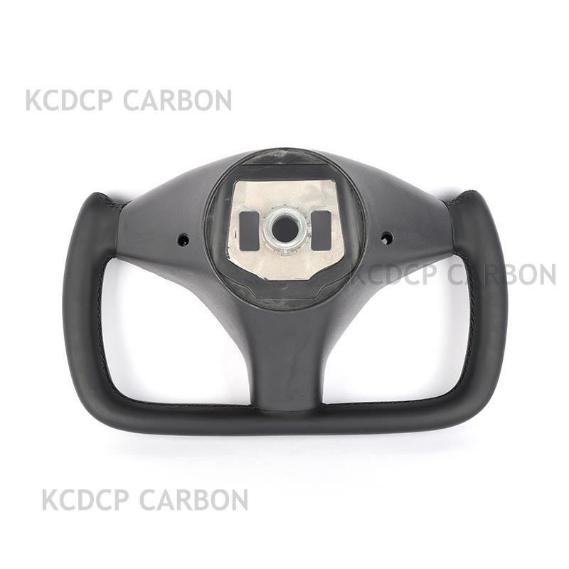 Full leather Steering Wheel Fit For Tesla Model S Model X 2017-2019 yoke