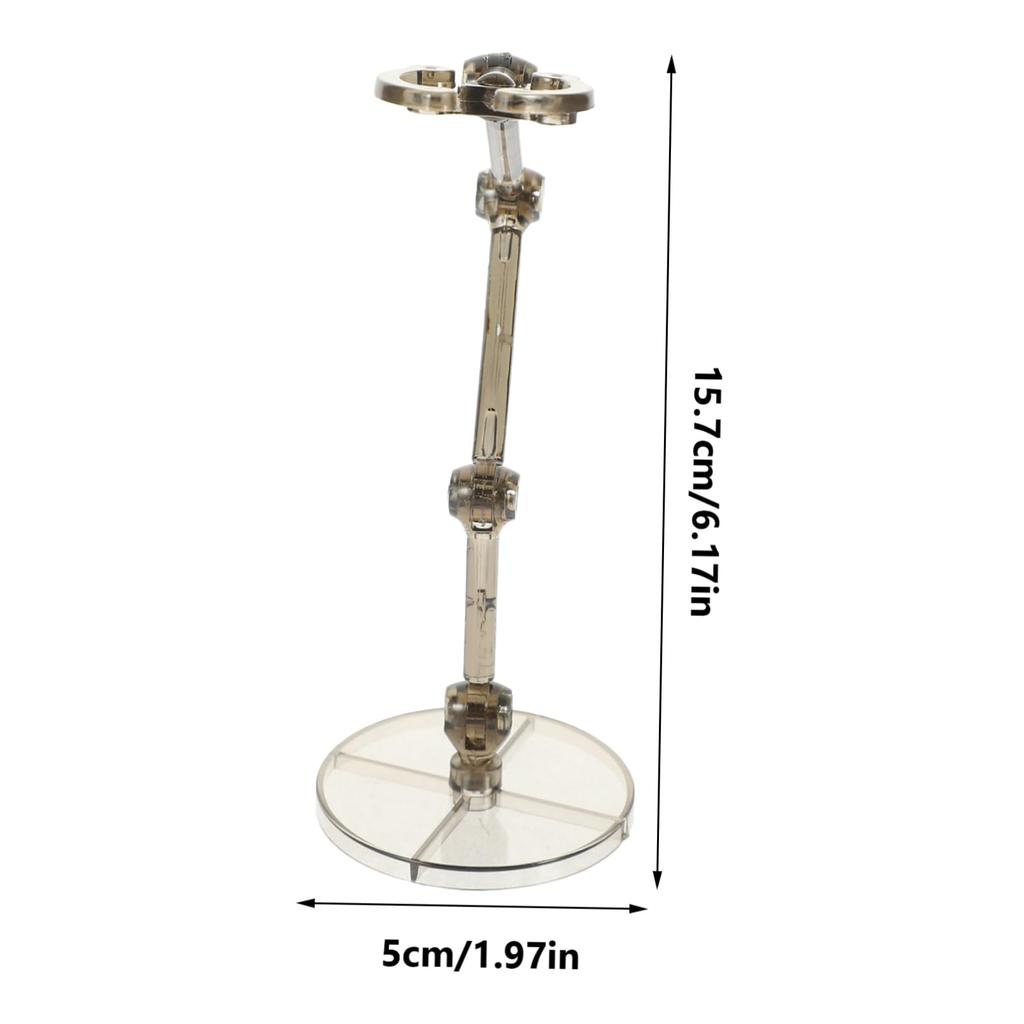 Abaodam Set of 4 Plastic Figure Stands, Display Racks, Model Figurine Shelves, Tabletop Stable, for Collectors