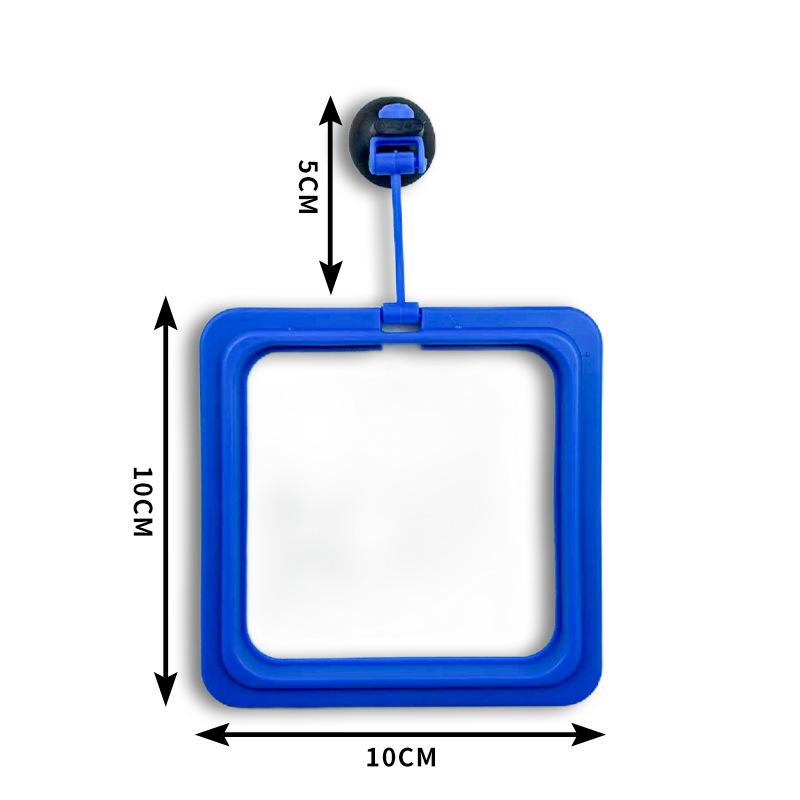 

Кормушка для аквариума, станция для аквариума, плавающий поднос для корма, квадратный круглый аксессуар, кормушка для рыб на присоске, черная