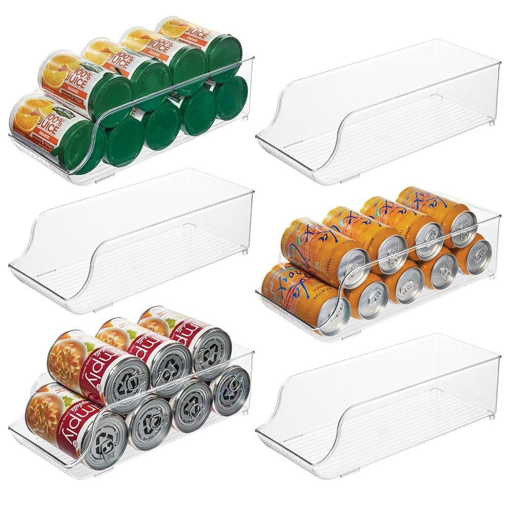 Transparent Transparent Storage Tray Water Bottle Organizer  for Refrigerator or Pantry