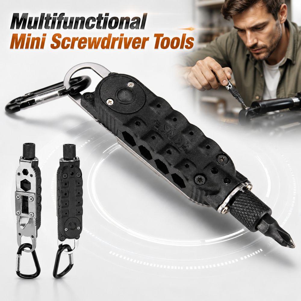 Wear-resistant Outdoor EDC Keychain Steel Material Portable Repair Tools Multi-purpose