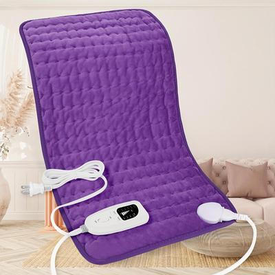 Extra Large Electric Heating Pad - Portable 6-Level Quick Heating To 140°F, Auto Shut-Off In 2 Hours, Machine Washable for Leg, Shoulder, Knee, Neck