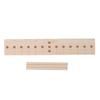 Bow Maker Adjustment Pins Lightweight Oak Bow Making Tool with 3 Long Stick for DIY Crafts Christmas Party Decorations