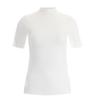 Shop   Women Slim Fit Round Neck Crop Tee Beige Rnf Wsh 11861