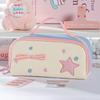 Kawaii With Handle Pencil Case Multi-layer Star Design Stationery Bag Large Capacity Pencil Pouch School Supplies