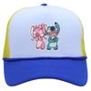 Labeling cartoon Stitch net hat color matching men's and women's baseball caps outdoor travel sunshade truck hat tide