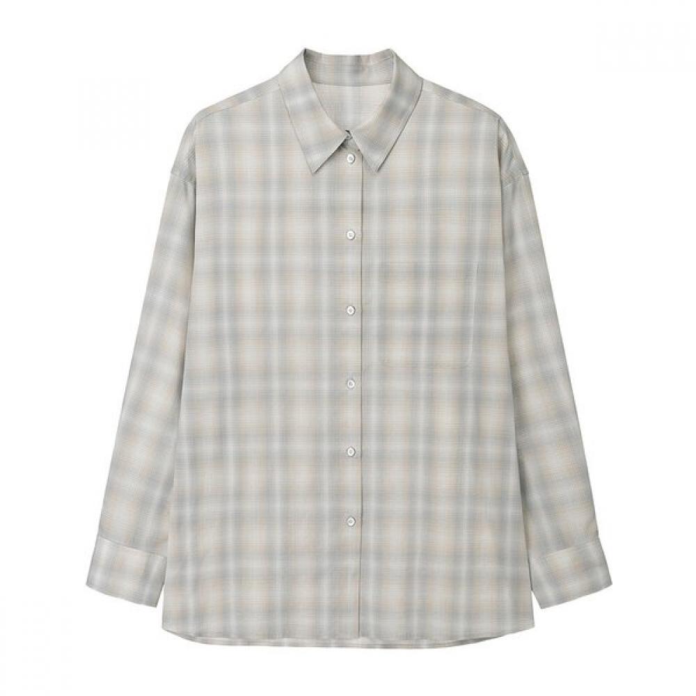 Joy Gryson Soft Check Shirt Kw6sb3030 98 BEIGE+CHECK/00_FREE