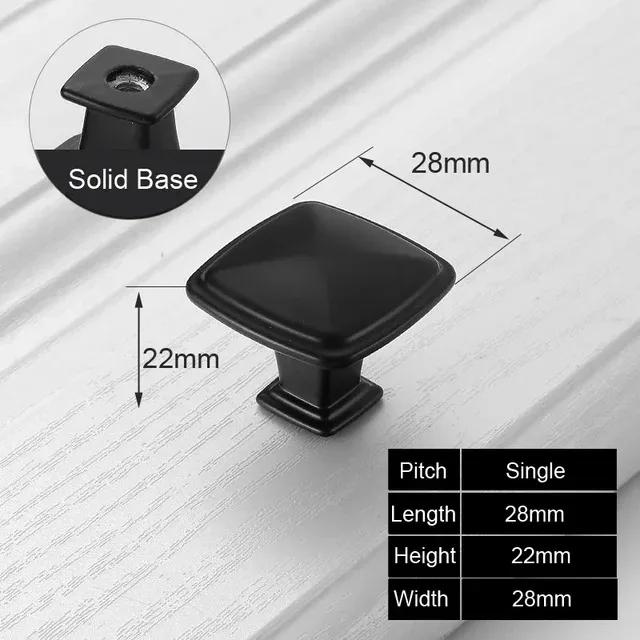 Schwarze Griffe Möbel Schrankknöpfe Muebles Griffe Küchenschubladenknöpfe Schrankgriffe Schrankknöpfe