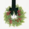 10 Inch 3D Christmas Garland Ribbon for Cabinet Door - Decorative Holiday Wreath Garland for Home Decor