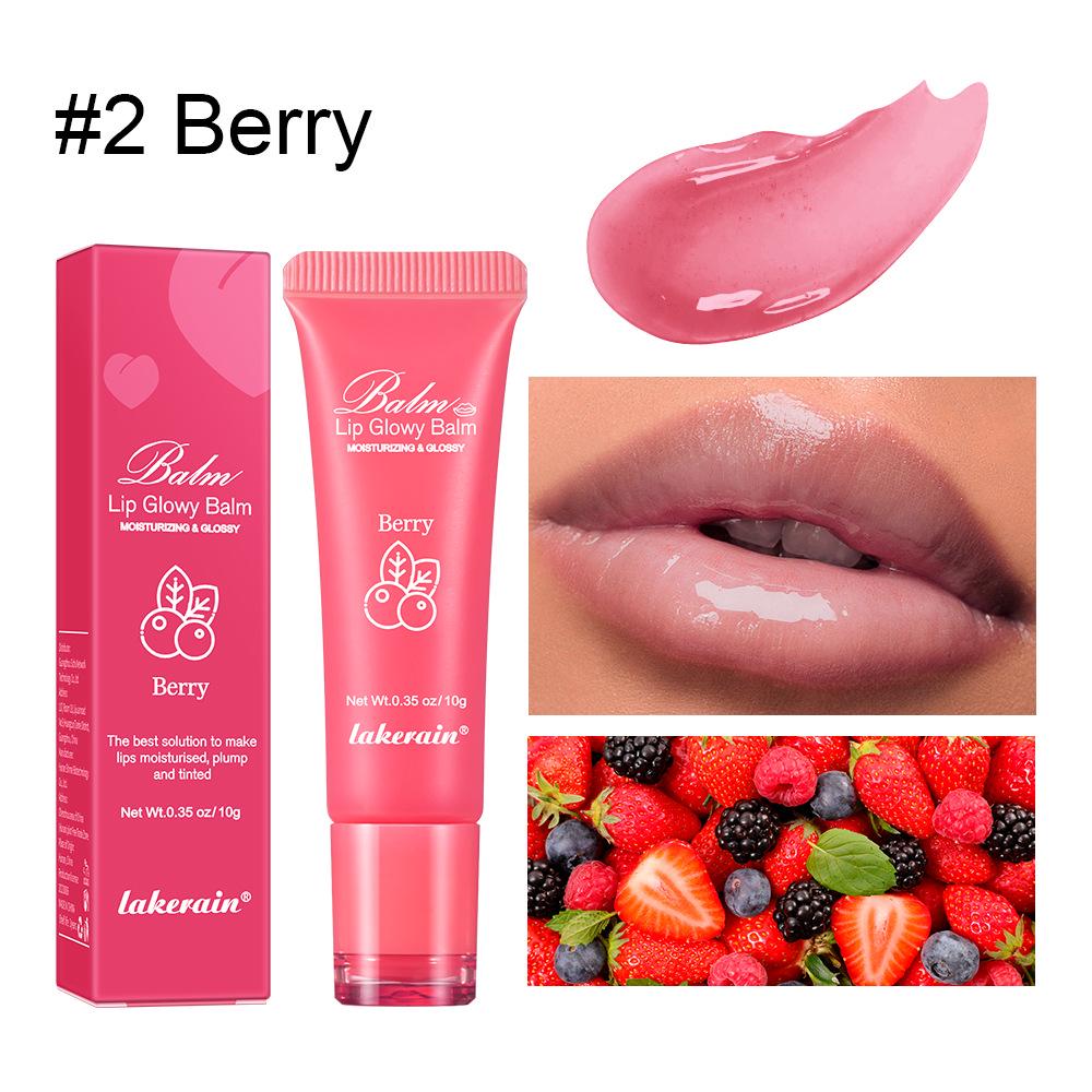 Lakerain Glossy Hydrating Lip Balm with Fruity Scent, Reduces Lip Lines