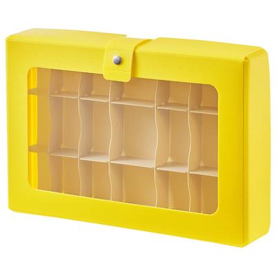 LIHIT LAB Masking Tape Storage Collection Case with A5 Dividers, Size, CUBEFIZZ, Yellow, A698-5