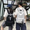 High School Students Large Capacity School Bags Fashion Canvas Backpack Books Stationery Organizer Bags Traveling Storage Bags