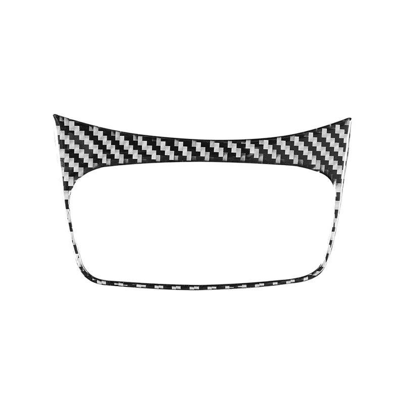 

For Nissan Sentra 2016- Accessories Carbon Fiber Auto Interior Front Central Control Storage Box Frame Decoration Sticker чорний