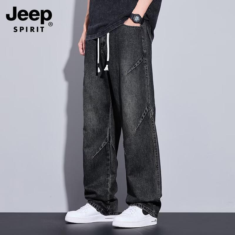 JEEP SPIRIT Men s Casual Straight-Leg Jeans 4XL