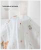 6-Layer Bamboo Cotton Bath Towel with Border