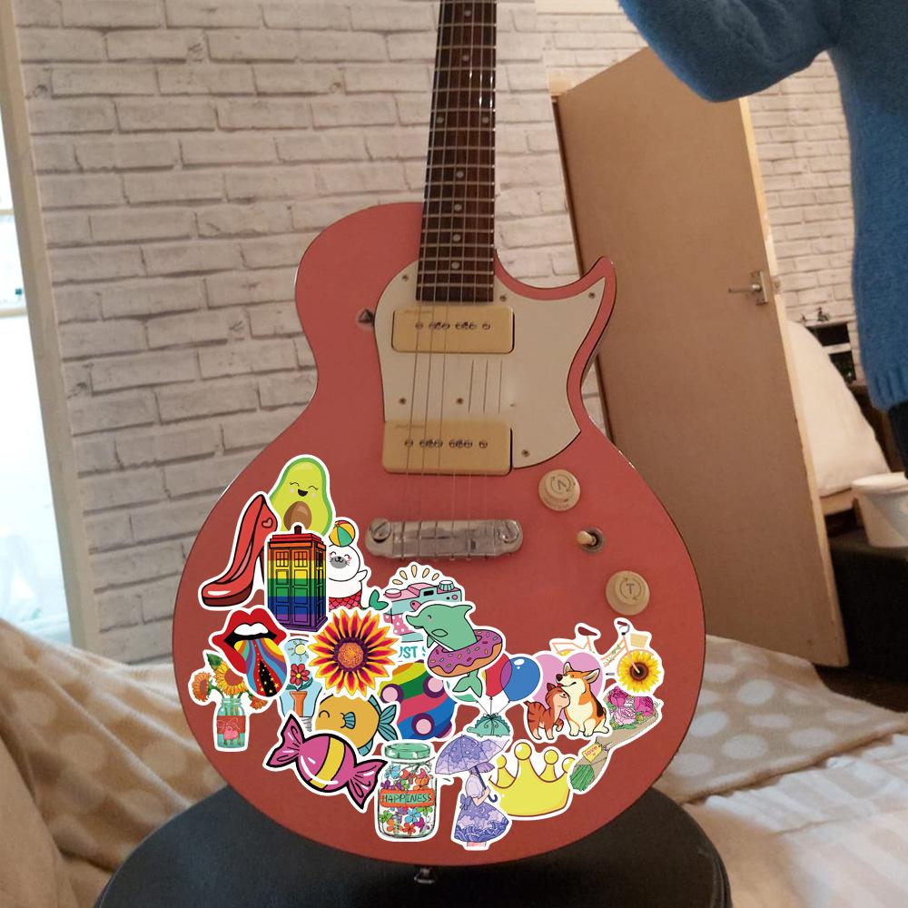 50 New Color Cartoon Graffiti Stickers Decorate Suitcase Motorcycle Trolley Case Notebook Waterproof Stickers