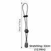 15 Pcs Adjustable Hiking Stick Holder Black Elastic Lanyard Durable Walking Pole Holder  Hiking