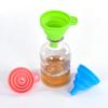 Kitchen Silicone Collapsible Funnel Set of 3,Small and Large,Flexible-Foldable-Cooking-Food-Grade Funnels for Filling Small or Mini