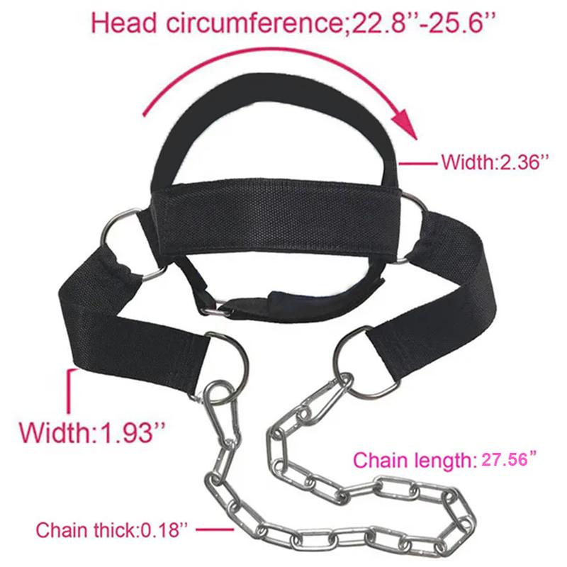 Head Neck Training Head Harness Body Strengh Exercise Strap Adjustable Neck Power Training Gym Fitness Weight Bearing Cap