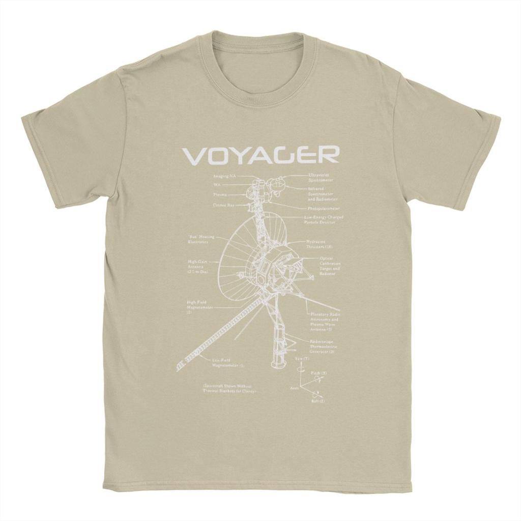 Magliette da uomo del Programma Voyager Interstellare 100% Cotone Top Hipster Manica Corta Girocollo Maglietta Idea Regalo T-Shirt