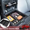 Center Console Tray for Toyota Tacoma 2024 Armrest Box Storage Car Center Console ABS Accessories Car Storage Ert Organizer